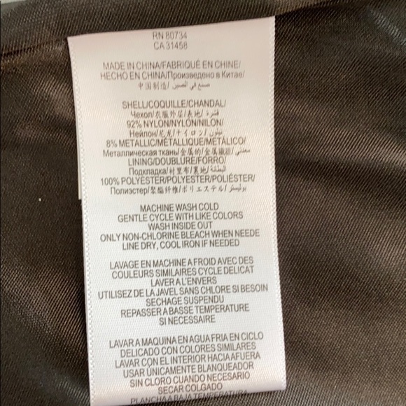 BCBGeneration Metallic Front Packet Skirt, Size SM - Picture 12 of 13